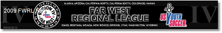 2009 Far West Regional League Fall Season banner
